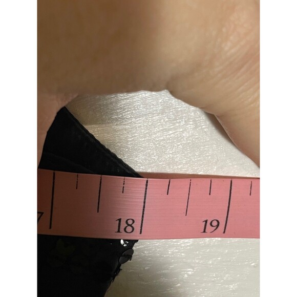 Vintage Y2K Express Silk Spaghetti Strap Tank Empire Waist Sequin Chic Size M - Picture 9 of 11